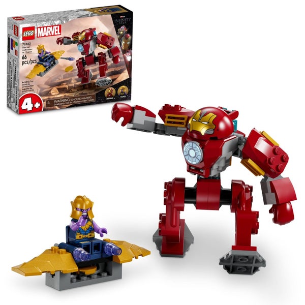 LEGO Marvel Iron Man Hulkbuster vs. Thanos 76263 Building Toy Set with Thanos an Carousel 2