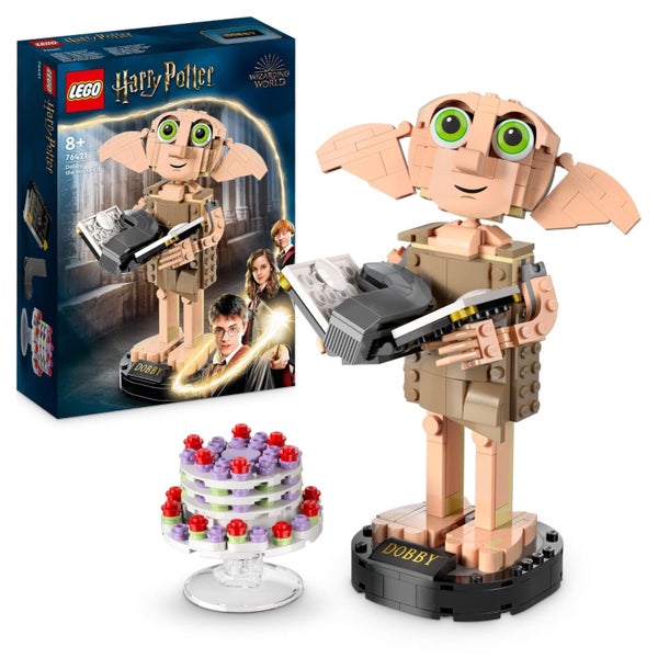LEGO Harry Potter Dobby The House Elf Set, Movable Iconic Figure, Toy, Bedroom A Carousel 1