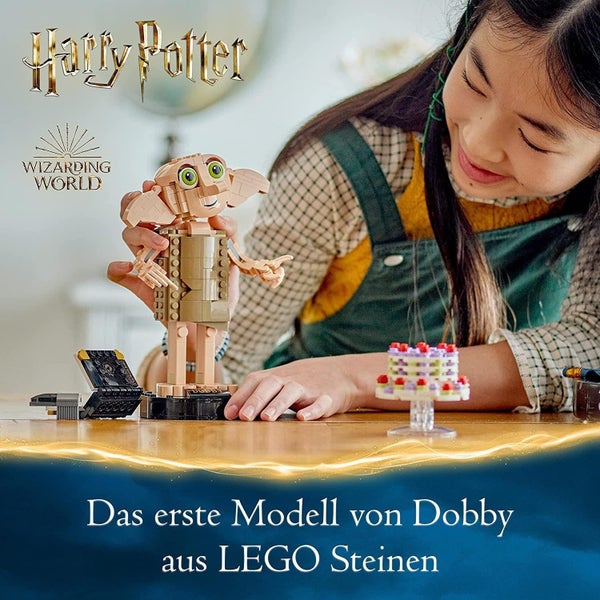 LEGO Harry Potter Dobby The House Elf Set, Movable Iconic Figure, Toy, Bedroom A Carousel 2