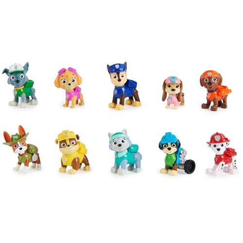 Paw Patrol, 10th Anniversary, All Paws On Deck Toy Figures Gift Pack with 10 Col Carousel 1