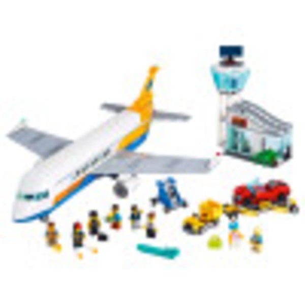 LEGO City Passenger Airplane 60262, with Radar Tower, Airport Truck with a Car E Carousel 2