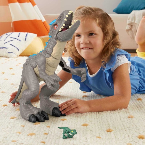 Fisher-Price Imaginext Jurassic World Dinosaur Toy Thrashing Indominus Rex Figur Carousel 2