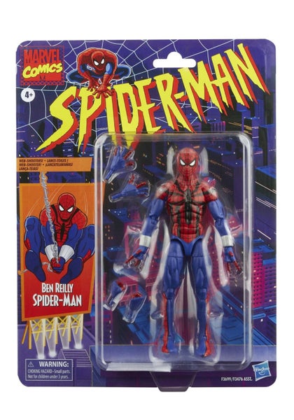 Spider-Man Marvel Legends Series 6-inch Ben Reilly Action Figure Toy, Includes 5 Carousel 3