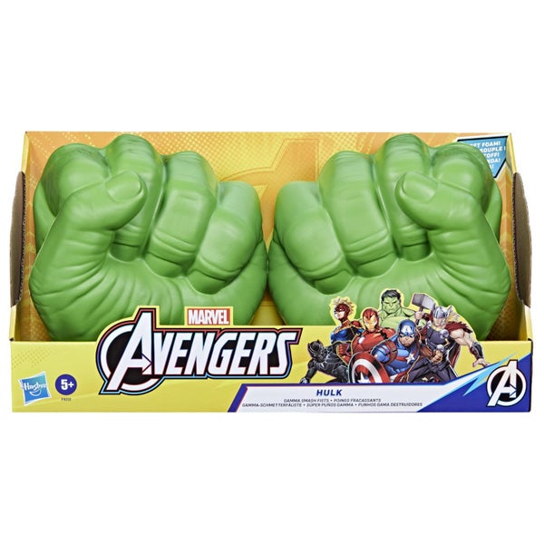 Marvel Hulk Gamma Smash Fists, Soft Foam Role Play Toy, Avengers Super Hero Toys Carousel 3