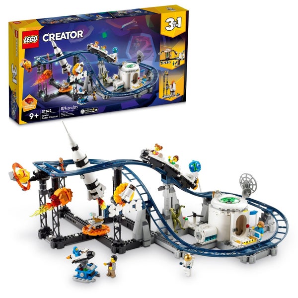 LEGO Creator 3 in 1 Space Roller Coaster Building Toy Set Featuring a Roller Coa Carousel 2