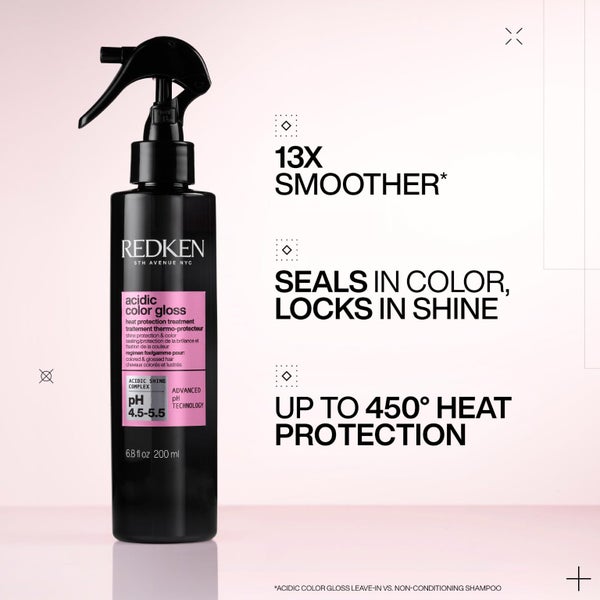 Redken Acidic Color Gloss Heat Protection Leave-In Treatment Spray For Color-Tre Carousel 2