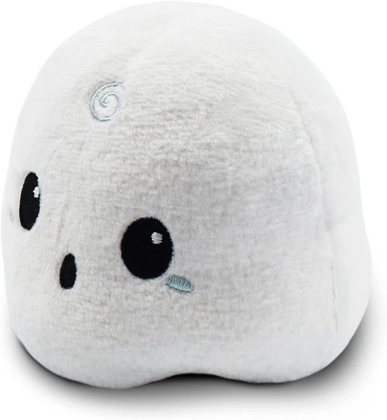 TeeTurtle - The Original Reversible Ghost Plushie - White + Black - Cute Sensory Carousel 2