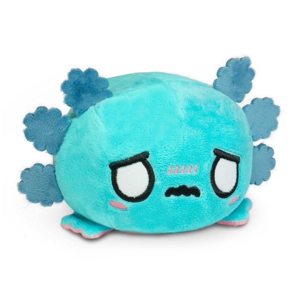 TeeTurtle - The Original Reversible Axolotl Plushie - Pink + Blue - Cute Sensory Carousel 1