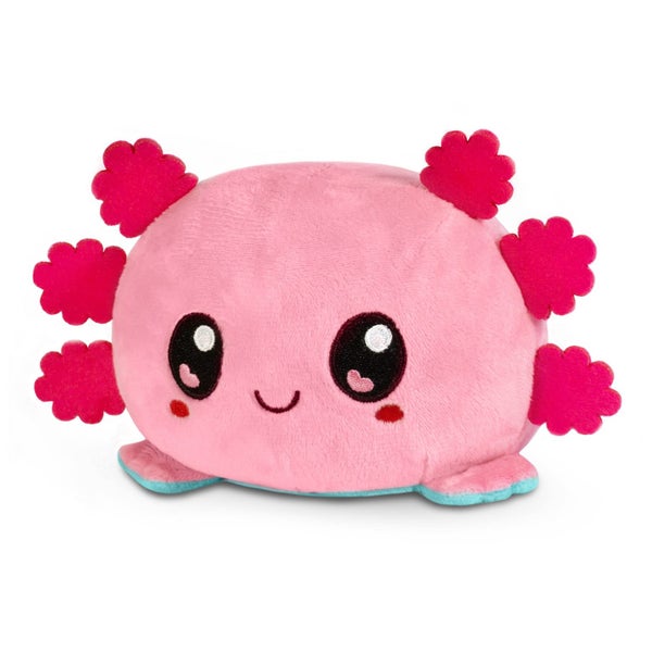TeeTurtle - The Original Reversible Axolotl Plushie - Pink + Blue - Cute Sensory Carousel 2