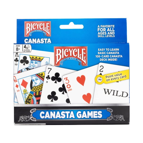 Bicycle Canasta Games Playing Cards, Multicolor Carousel 2