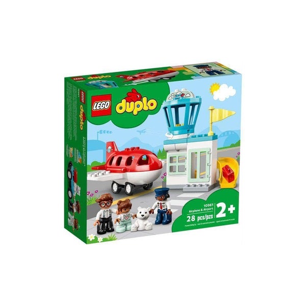 LEGO DUPLO Town Airplane & Airport 10961 Building Toy; Imaginative Playset for K Carousel 1