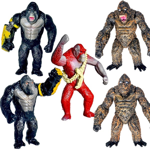 TwCare Set of 5 Godzilla x Kong: The New Empire, Dinosaur Dragon Toys Action Fig Carousel 1