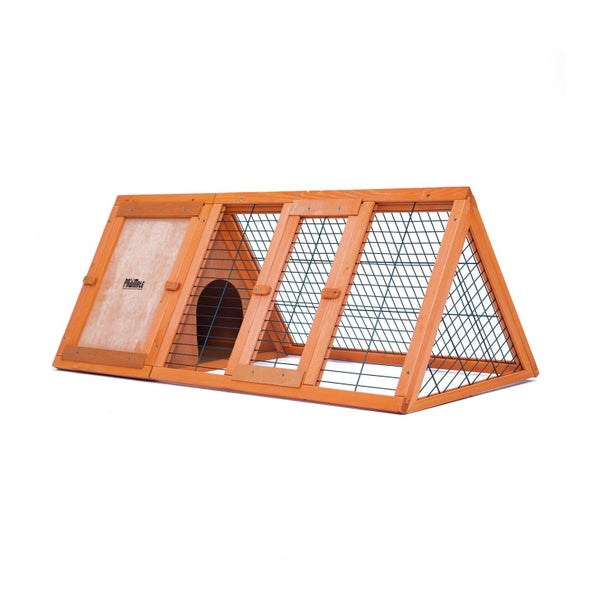 Paw Mate 118 X 50 45Cm Rabbit Hutch Chicken Coop Triangle Cage Run Small Animal Carousel 1