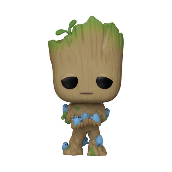 Funko POP! Marvel: Guardians of The Galaxy - Groot with Grunds - Groot Shorts - Carousel 1