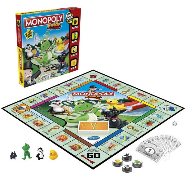 Monopoly Junior Game, Monopoly Board Game for Kids, Family Game for 2-4 Players, Carousel 1