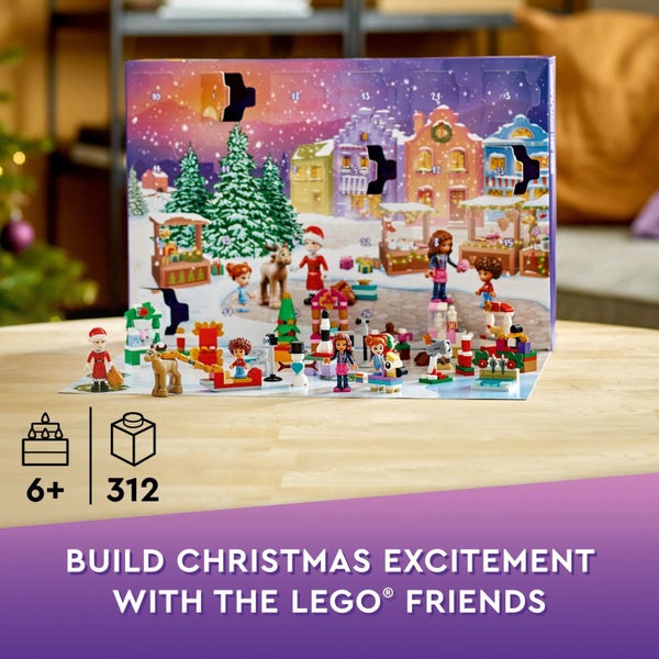 LEGO Friends 2022 Advent Calendar 41706 Building Toy Set; 24 Gifts and Holiday T Carousel 2