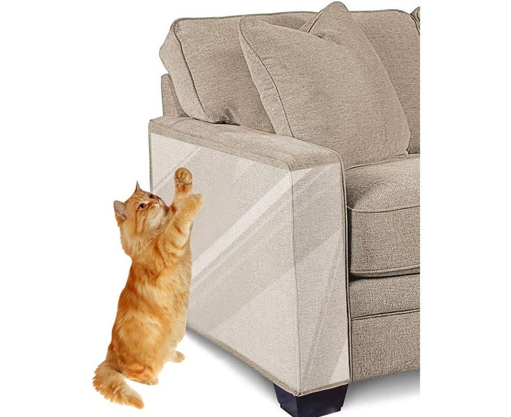 Cat Scratch Deterrent Tape, 8 PCS Furniture Protector, Clear Double Side Anti Carousel 1