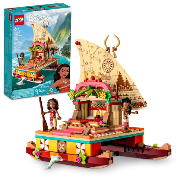LEGO Disney Princess Moana's Wayfinding Boat Building Toy 43210 Disney Princess Carousel 1