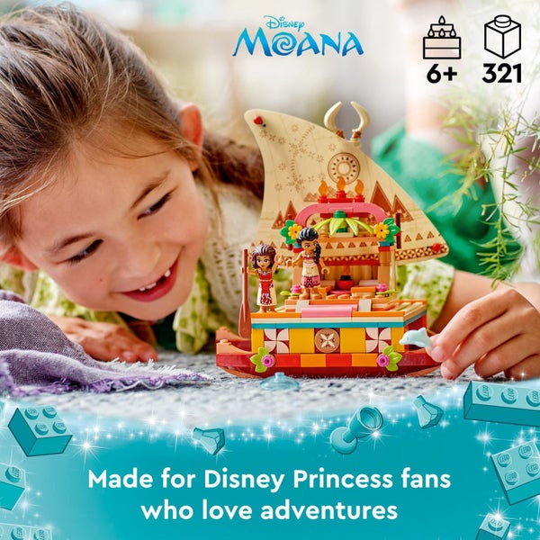 LEGO Disney Princess Moana's Wayfinding Boat Building Toy 43210 Disney Princess Carousel 2