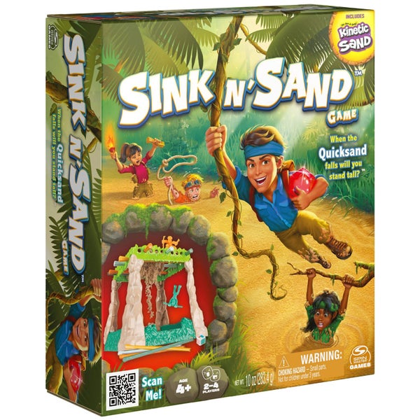 Spin Master Games Sink N?and, Quicksand Kids Board Game with Kinetic Sand for Carousel 1