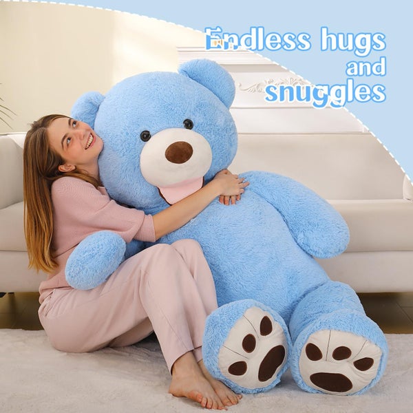 MaoGoLan Giant Teddy Bear Plush 5ft, Cute Valentines Teddy Bear Stuffed Animal w Carousel 2