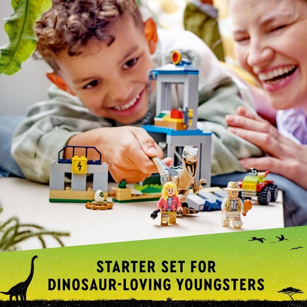 LEGO Jurassic Park Velociraptor Escape 76957 Learn to Build Dinosaur Toy for Boy Carousel 3