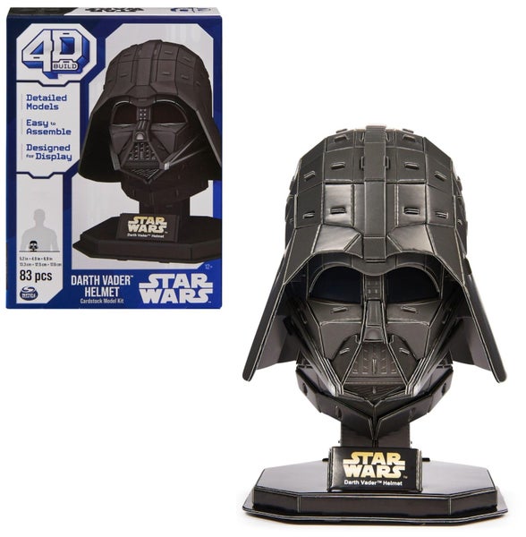 4D Build Star Wars Darth Vader Cardstock 3D Model Kit, Star Wars Gifts, Star War Carousel 1