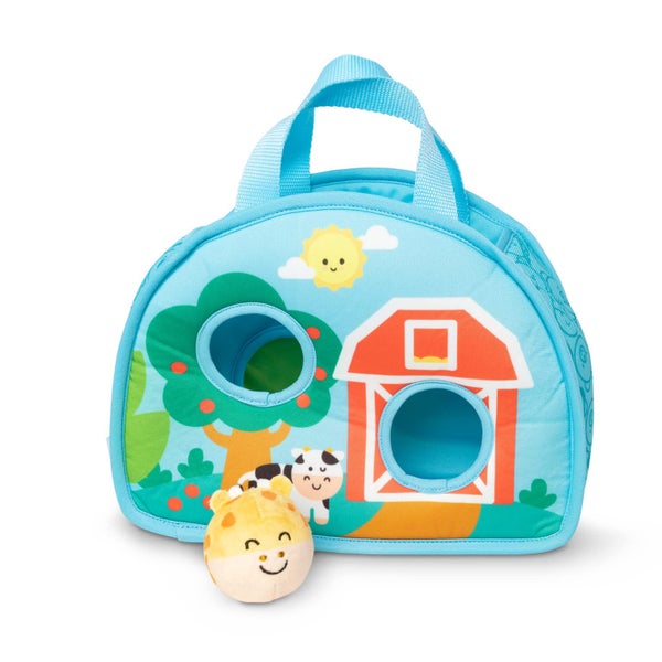 Melissa & Doug Rollables Take-Along Tote with Giraffe Infant and Toddler Toy (2 Carousel 2