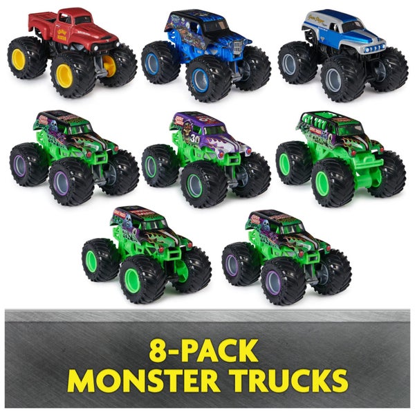 Monster Jam, Grave Digger 40th Anniversary 8-Pack Monster Trucks with Bonus Acce Carousel 2