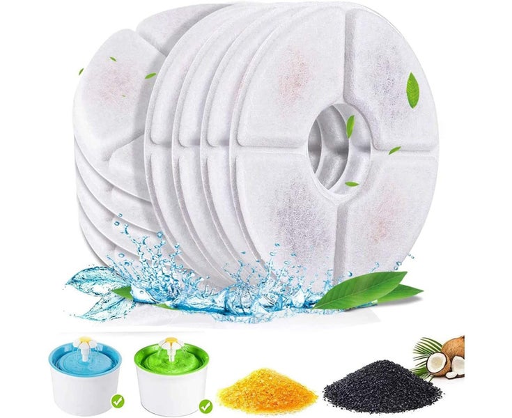 8 Pack Cat Water Fountain Filter, Cat Fountain Filters Pet Fountain Replace Carousel 1