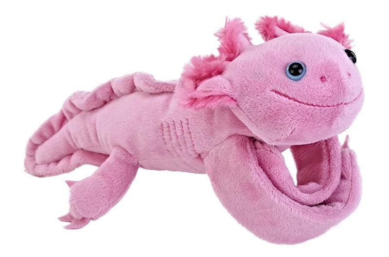 Wild Republic Huggers Axolotl, Snap Bracelet, Gift for Kids, Plush Toy, Fill is Carousel 1