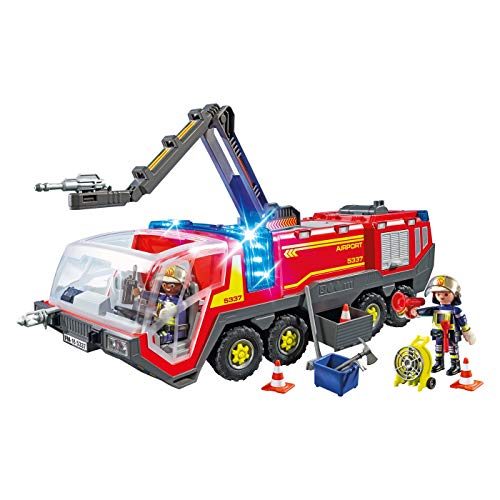 PLAYMOBIL Airport Fire Engine with Lights & Sound Building Set Carousel 1