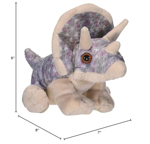 Wild Republic 10893 Triceratops Plush, Dinosaur Stuffed Animal, Gifts for Kids, Carousel 2
