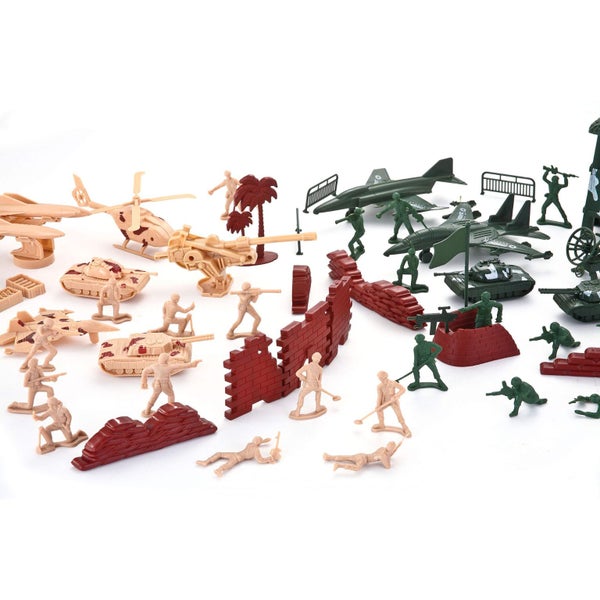 JOYIN 164 Piece Military Soldier Playset Army Men Play Bucket Army Action Figure Carousel 2