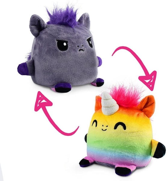 TeeTurtle | Plushmates | Horse + Unicorn | Rainbow + Gray | Happy + Angry | The Carousel 1