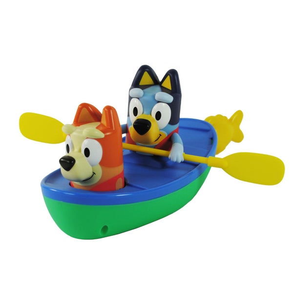 Toomies Bluey Pull and Go Canoe - Pull String Helps Bluey Paddle Through Water - Carousel 1