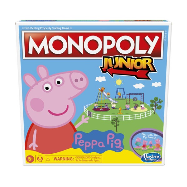 Hasbro Gaming Monopoly Junior: Peppa Pig Edition Board Game for 2-4 Players, Ind Carousel 2