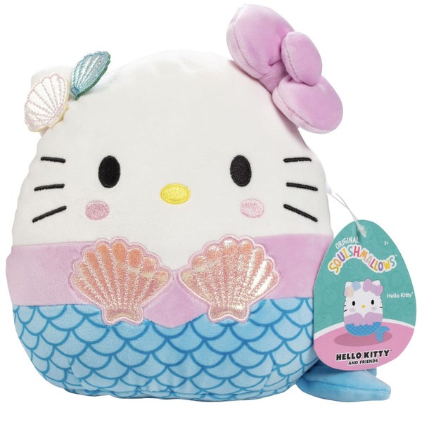 Squishmallows Original 8-Inch Hello Kitty Mermaid - Official Jazwares Easter Plu Carousel 1