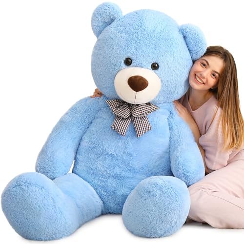 MaoGoLan Large Blue Teddy Bear Jumbo Bear 55 inch Oversize Huge Stuffed Animal f Carousel 1