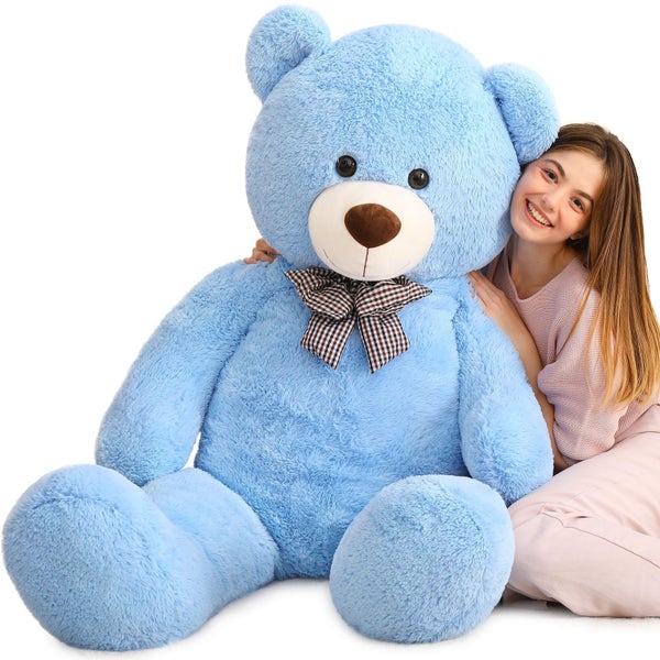 MaoGoLan Large Blue Teddy Bear Jumbo Bear 55 inch Oversize Huge Stuffed Animal f Carousel 2
