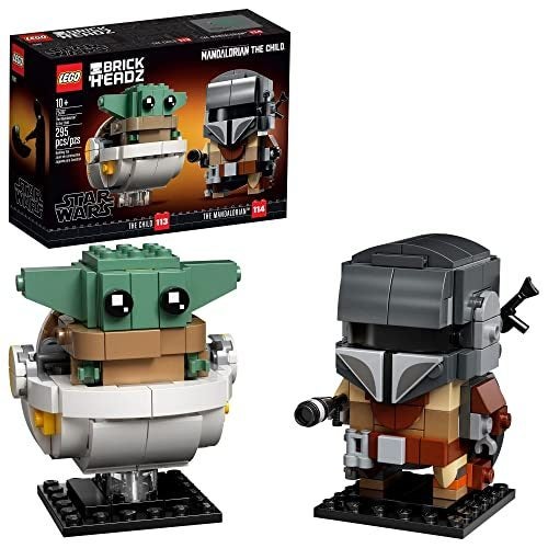 LEGO BrickHeadz Star Wars The Mandalorian & The Child 75317 'Baby Yoda' Building Carousel 1