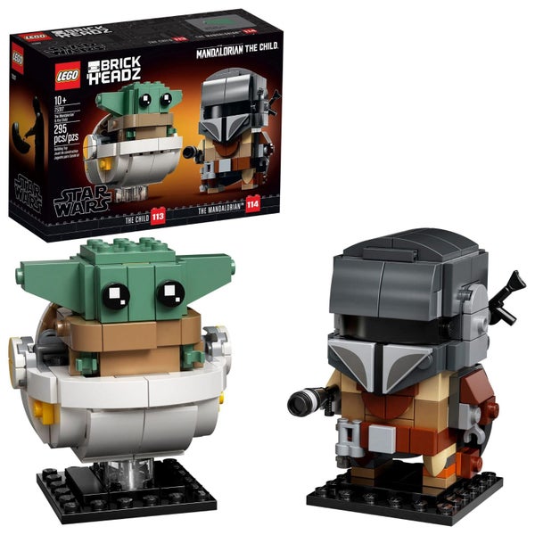 LEGO BrickHeadz Star Wars The Mandalorian & The Child 75317 'Baby Yoda' Building Carousel 2