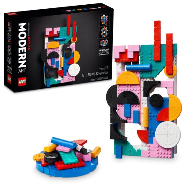 LEGO Art Modern Art 31210 Build & Display Home D?or Abstract Wall Art Kit, Birt Carousel 1