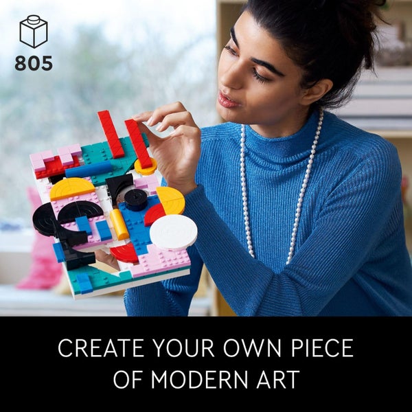 LEGO Art Modern Art 31210 Build & Display Home D?or Abstract Wall Art Kit, Birt Carousel 2