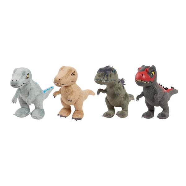 Jurassic World Plush Collector Set, 4-pieces, 7-inch Dinosaur Stuffed Animals, K Carousel 1