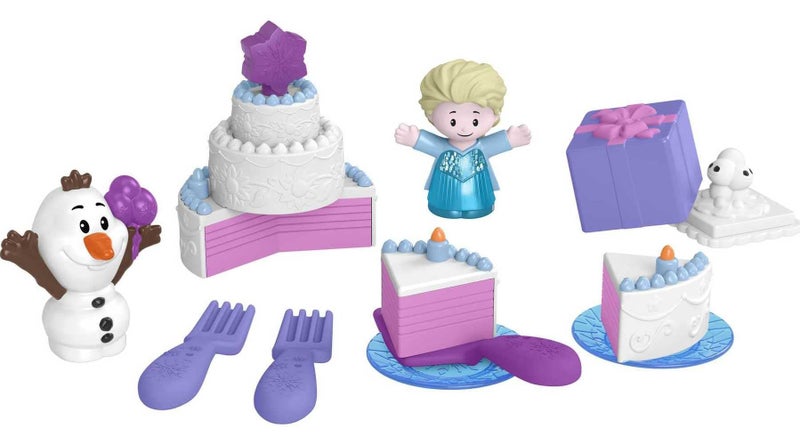 Fisher-Price Little People Toddler Toys Disney Frozen Elsa & Olaf? Party 12-Pie Carousel 1