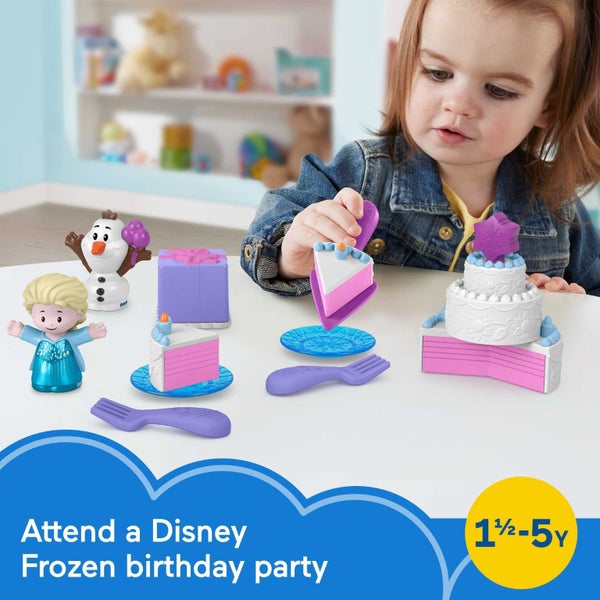 Fisher-Price Little People Toddler Toys Disney Frozen Elsa & Olaf? Party 12-Pie Carousel 2