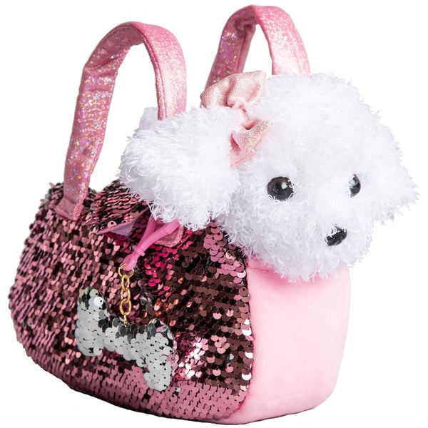 Little Jupiter Pet Plush Set with Purse w/ Reversible Sequins & Charm - Stuffed Carousel 1