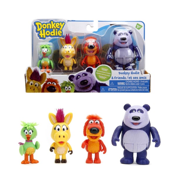 Jada Toys Donkey Hodie 3" Figures 4-Pack - Preschool Toy Set - Ages 3+ Carousel 1