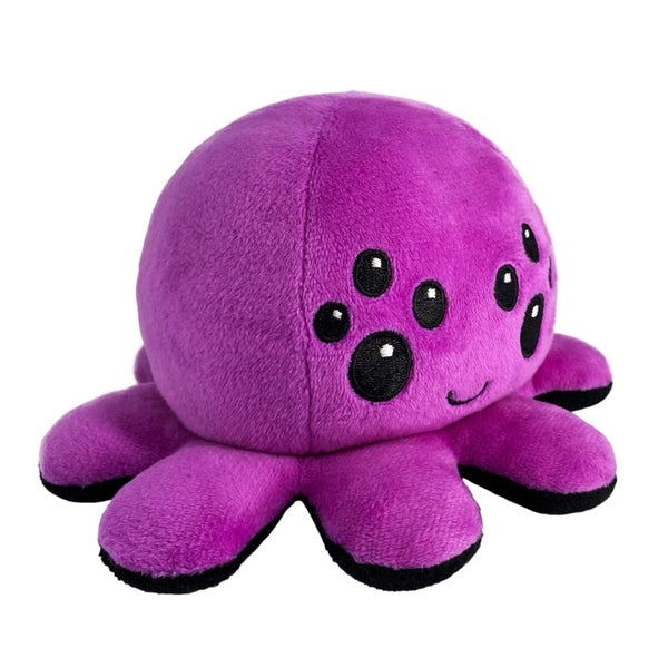 TeeTurtle - The Original Reversible Spider Plushie - Purple + Black - Cute Senso Carousel 2